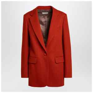 Dries Van Noten Red single-breasted jacket in wool