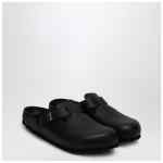 Birkenstock Boston slipper black in smooth leather