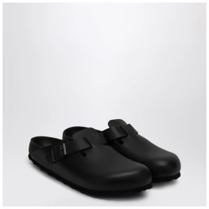 Birkenstock Boston slipper black in smooth leather