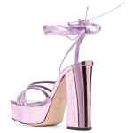 Giuseppe Zanotti Metallic 125mm platform sandals