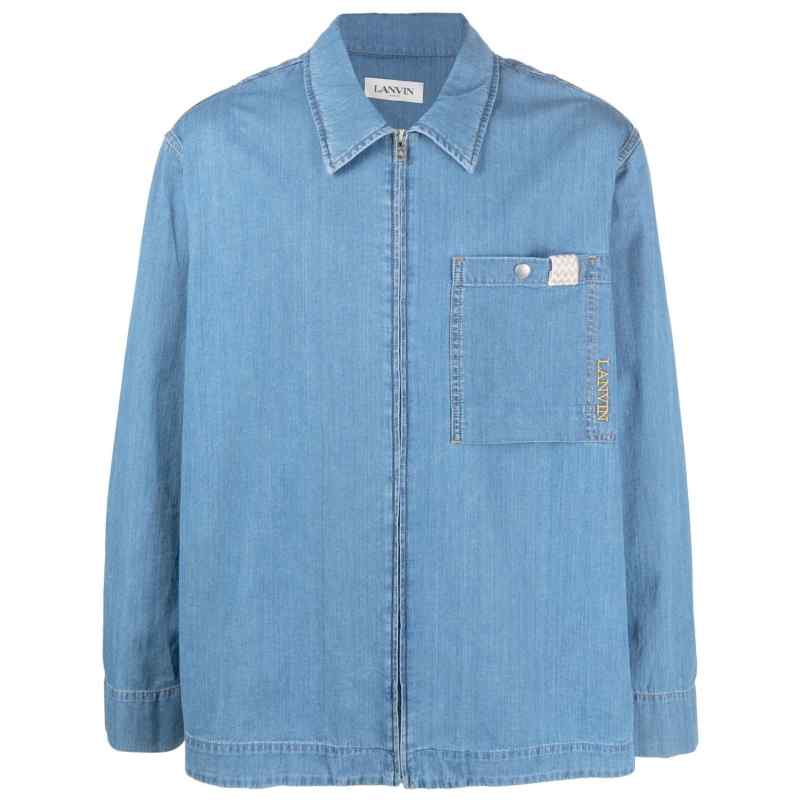 Lanvin Shirts Clear Blue