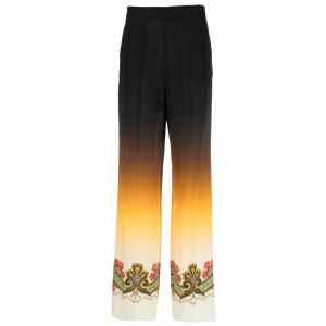 Etro Graphic-print straight-leg trousers