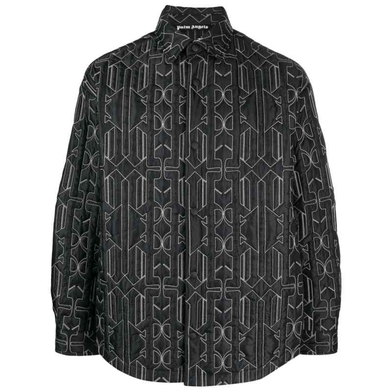 Palm Angels Monogram quilted overshirt