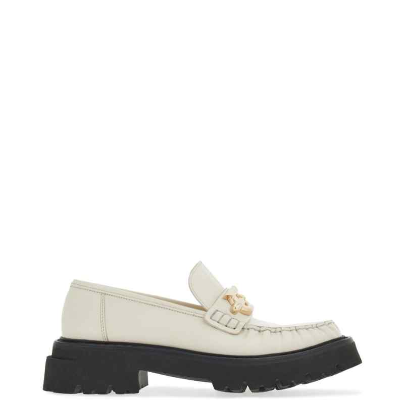 110159380-fw23-ferragamopre-01g019763905002 Ferragamo Gancini-plaque Leather Loafers