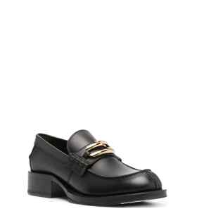 Lanvin Black Medley Leather Loafers