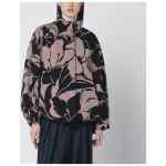 Dries Van Noten Black jacket with floral jacquard texture