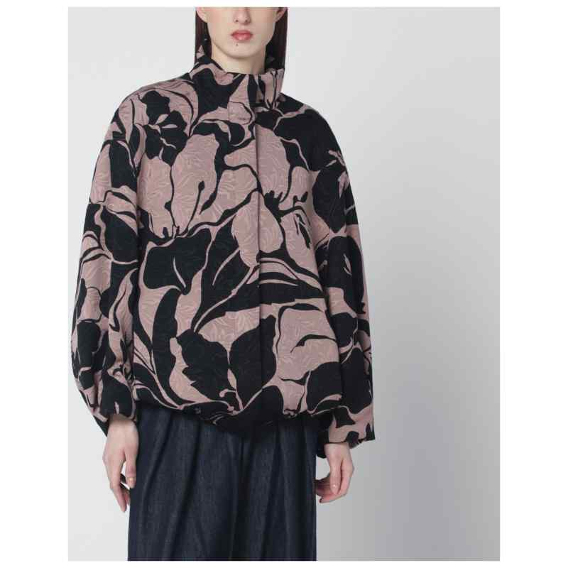 Dries Van Noten Black jacket with floral jacquard texture Dries Van Noten Black jacket with floral jacquard texture, theFeinheit