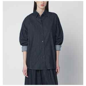 Dries Van Noten Oversized indigo denim shirt