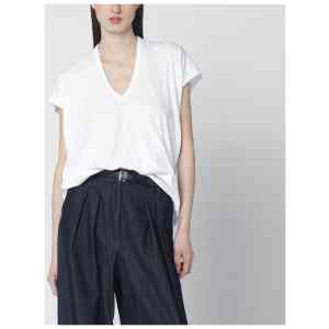 Dries Van Noten White V-neck T-shirt