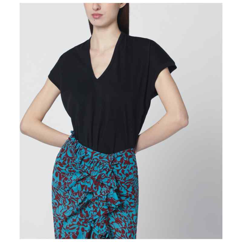 Dries Van Noten Black V-neck T-shirt, theFeinheit