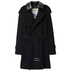 Burberry detachable-collar trench coat