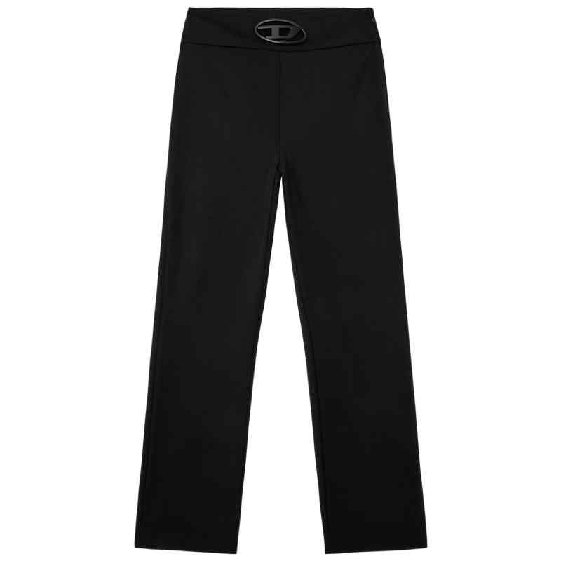 Diesel Oval D logo plaque high-waisted Wool blend trousers