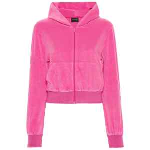 Balenciaga Rhinestone-logo zipped hoodie