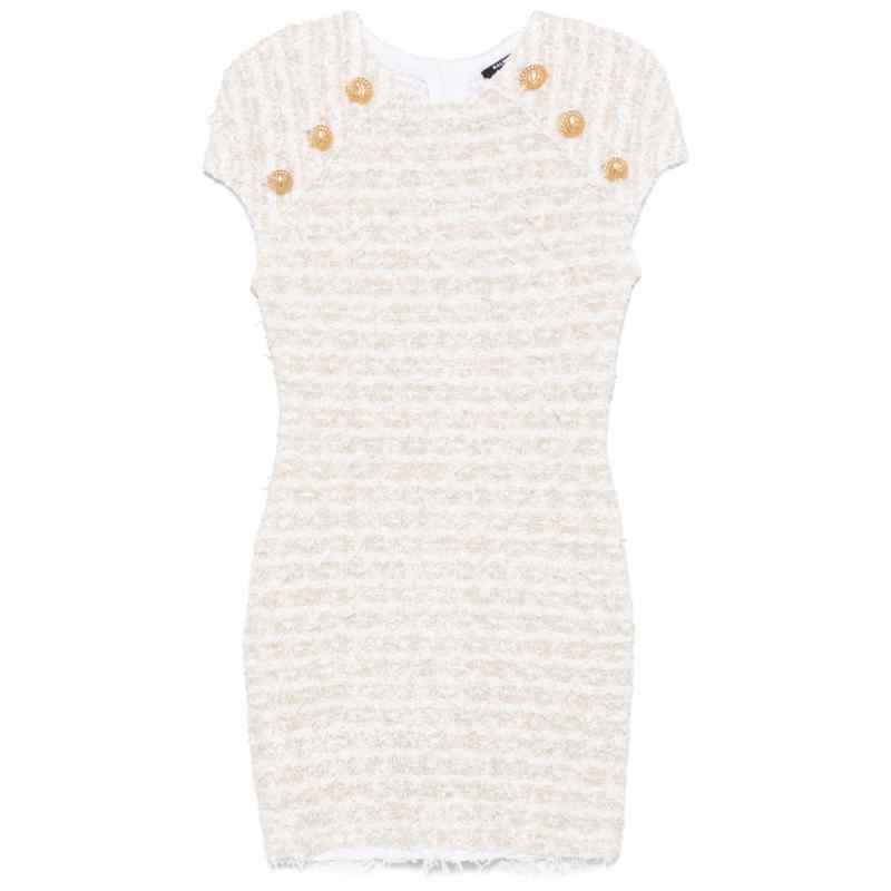 190066475-ss25-balmainpre-ef1r6023kb19gad Balmain short tweed dress