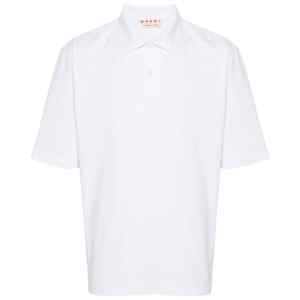 Marni logo-patch polo shirt
