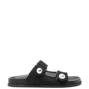 Jimmy Choo Fayence Sandal Low leather sandals with pearls