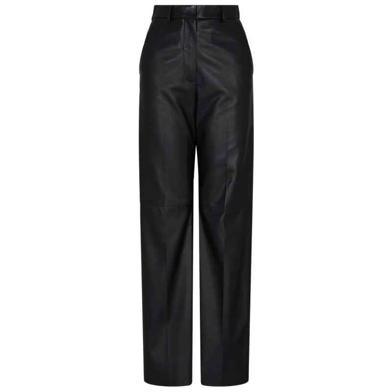 Emporio Armani Palazzo trousers in lambskin glovery, theFeinheit