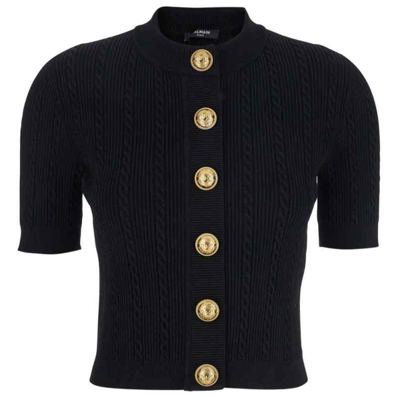 Balmain 4-pocket knitted cardigan