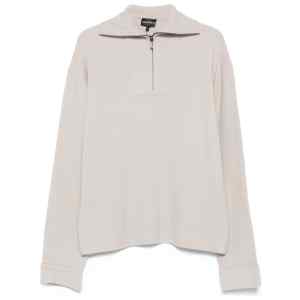 Emporio Armani Half-zip wool sweater
