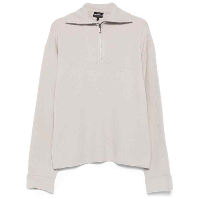 Emporio Armani Half-zip wool sweater, theFeinheit
