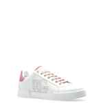 Dolce & Gabbana-Portofino Light Strobel sneakers in white and pink calf leather