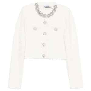 Self-Portrait Embellished-buttons cardigan