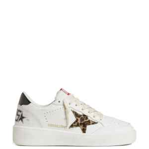 Golden Goose Ball Star with Leo pony skin star and black laminated leather heel tab