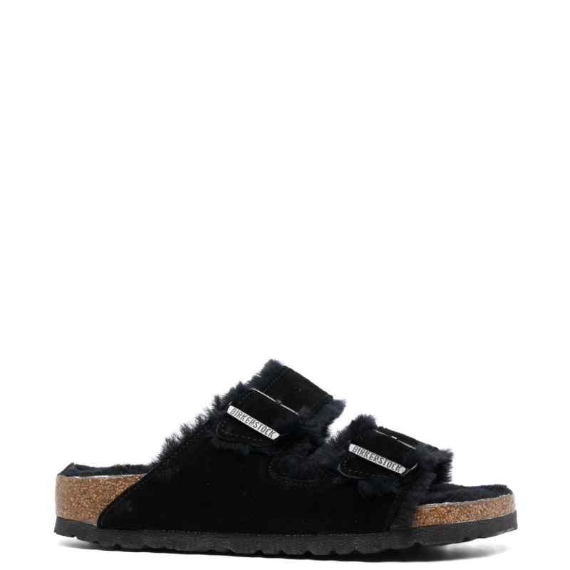 Birkenstock Arizona shearling-lined sandals