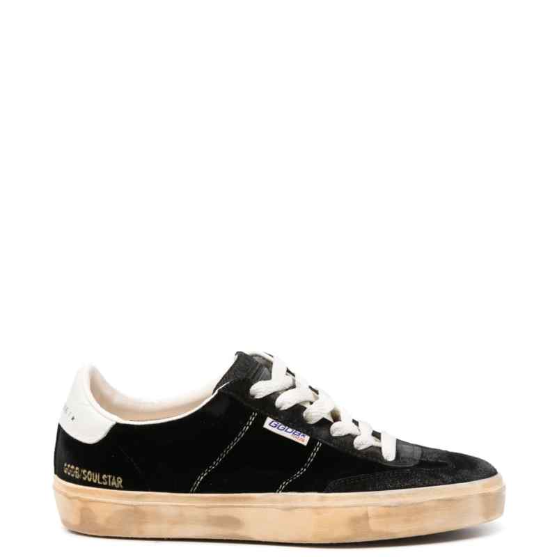 190132926-fw25-goldengoose-gwf00464f00505590415 Golden Goose Soul Star in black velvet Sneaker