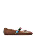 Gianvito Rossi Shanti Mary Jane leather ballerinas