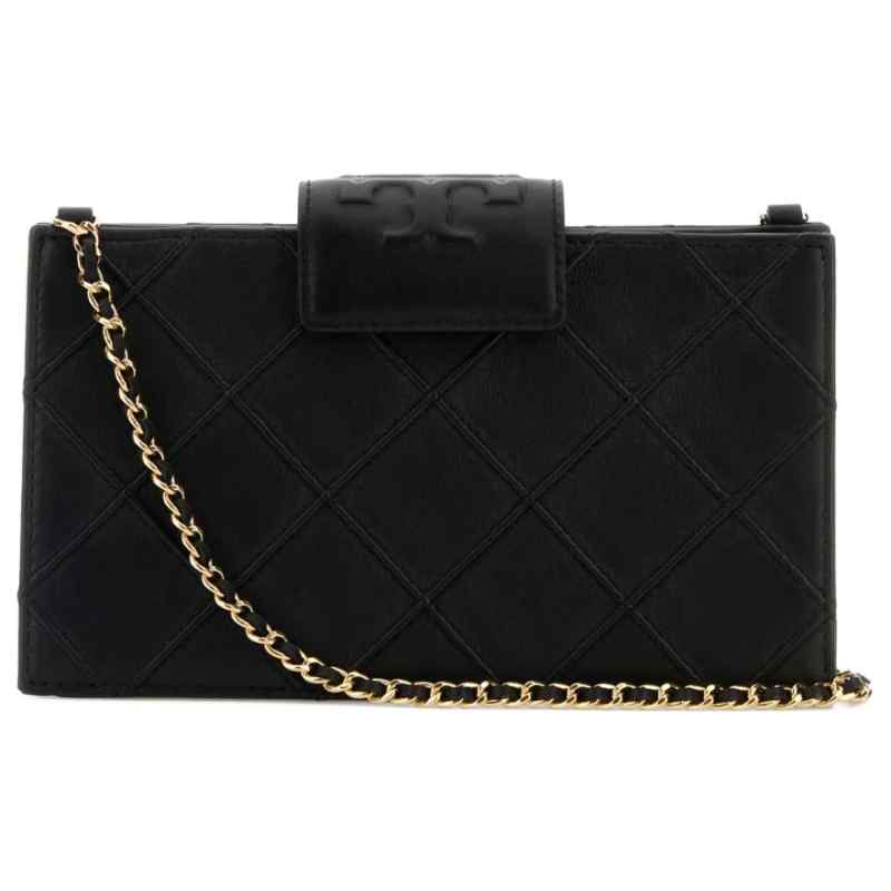 Tory Burch Fleming Soft Mini Wallet With Chain