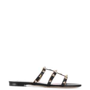 Valentino Garavani Rockstud flat slide sandals