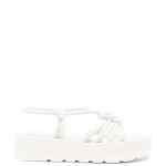 Gianvito Rossi Hebe leather knotted platform sandals.