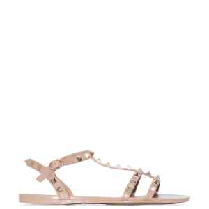 Valentino Garavani Rockstud Flat Rubber Sandals