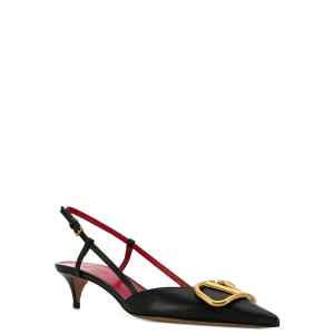 Valentino Garavani Vlogo Signature Slingback Décolleté In Calfskin 40mm