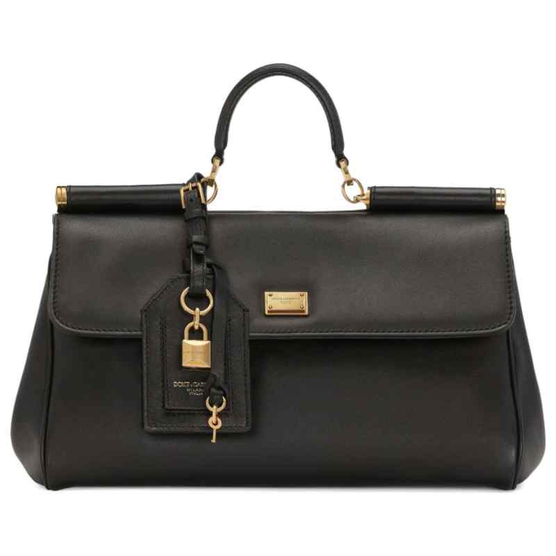 Dolce & Gabbana-MY SICILY HANDBAG IN PLONGÉ CALFSKIN