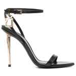 Tom Ford SHINY LEATHER PADLOCK POINTY NAKED SANDAL