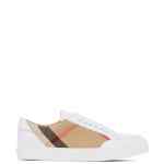 Burberry Check and Leather Sneakers