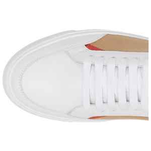 Burberry Check and Leather Sneakers