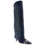 Diesel D-Venus-Slouchy knee-high boot in denim