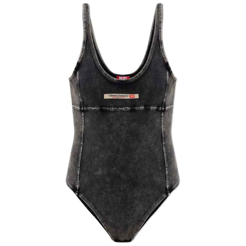 Diesel Phoebe-Dnm logo-appliqué bodysuit