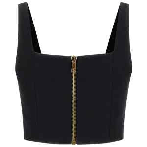 Balmain cropped Wool brassiere top