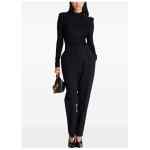 Balmain monogram high-neck top
