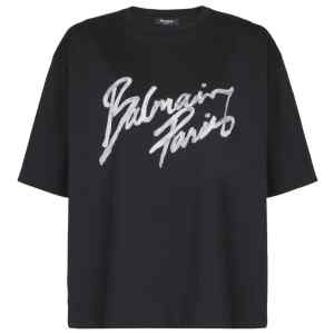 Balmain Boxy T-shirt with Brush print