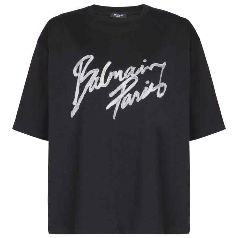 Balmain Boxy T-shirt with Brush print