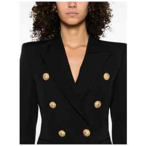 Balmain Double-Breasted Wool Blazer