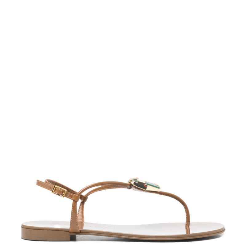 Giuseppe Zanotti Atlantide buckle-embellished thong sandals.