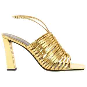 Giuseppe Zanotti Savoia metallic leather sandal.