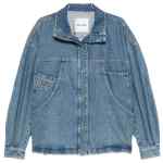 The Attico Coats Clear Blue