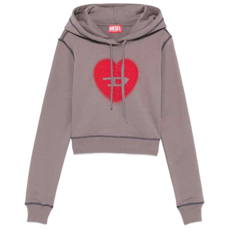 Diesel Heart Cotton Hoodie